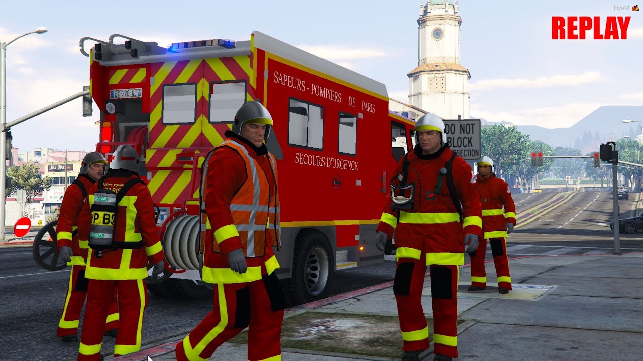 GTA 5 RP | PARIS FIREFIGHTERS LIVE REBOOT