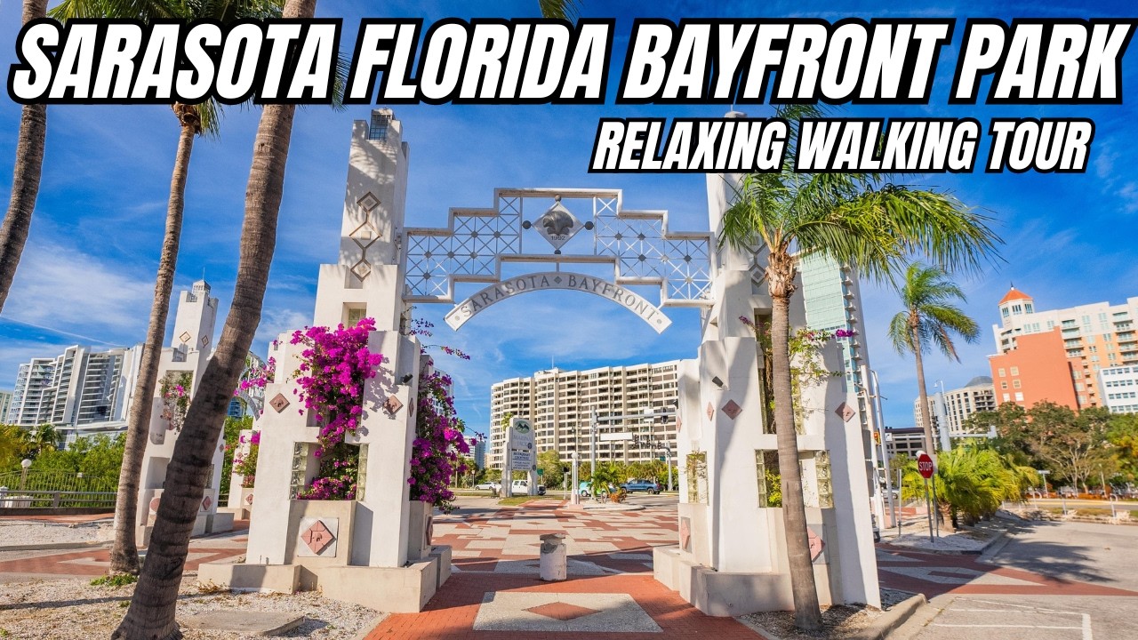 Sarasota Florida Bayfront Park Walking Tour