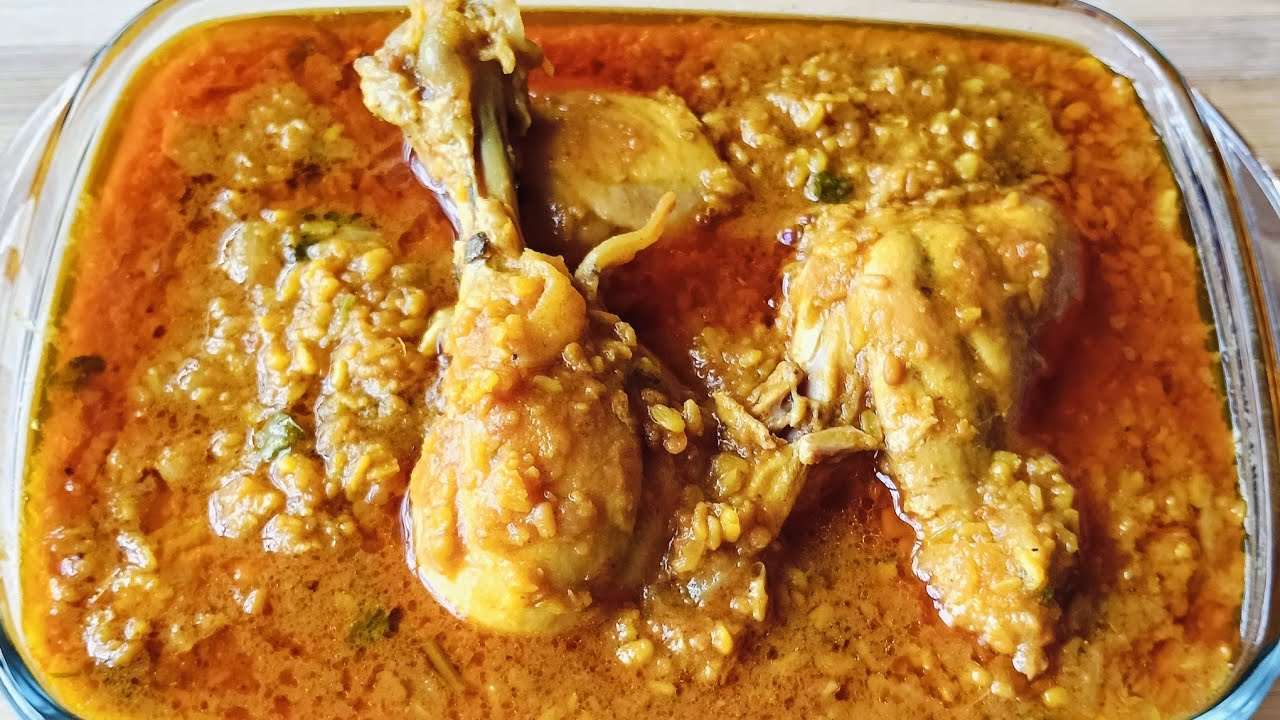চিকেন দিয়ে মুগ ডাল রান্নার রেসিপি  ।  Chicken with Moong dal  Cooking Recipes ll 