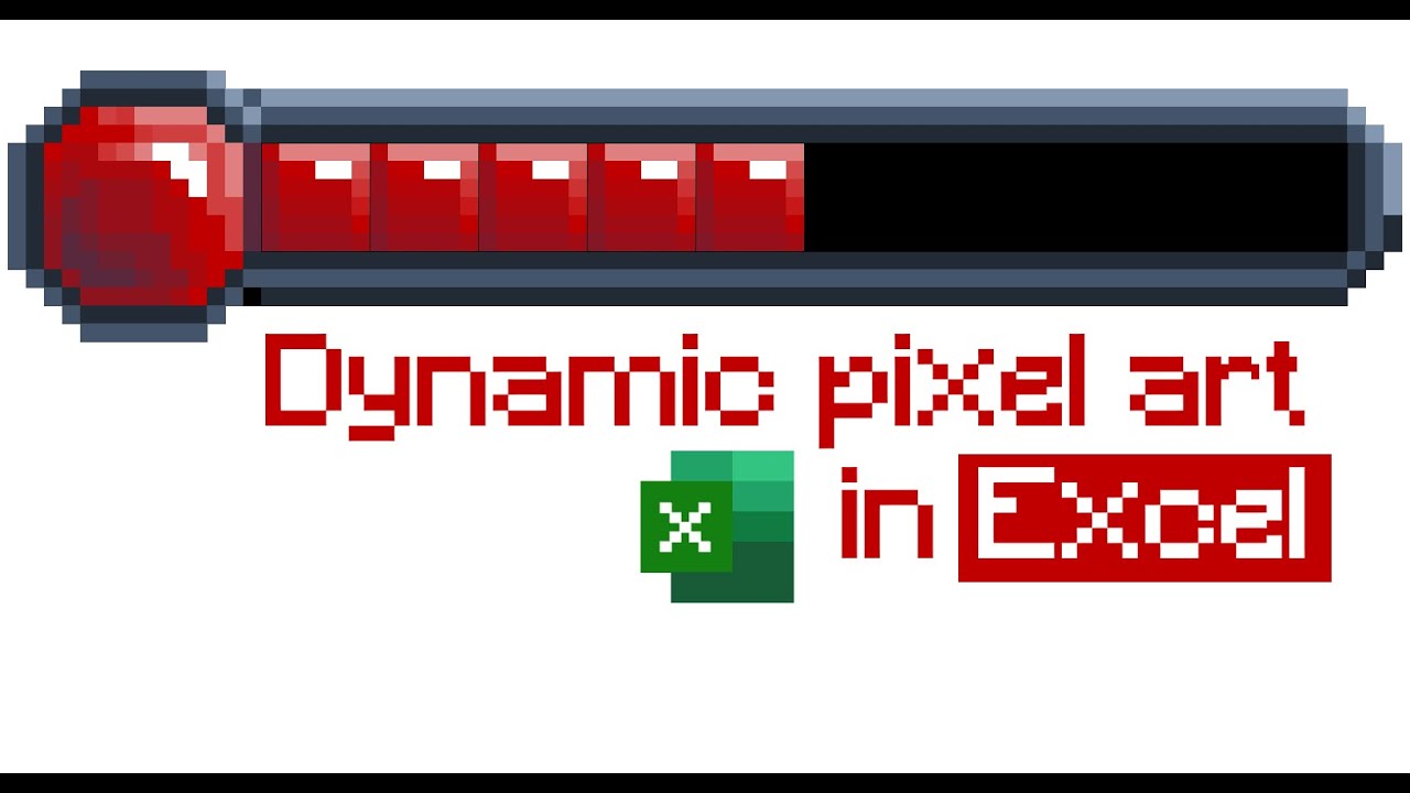 Pixel Art Health Bar in Excel | A Surprising Use For Recursive LAMBDA() Functions