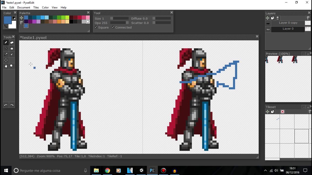 Fazendo Pixel Art com Pyxel Edit - Recomendo =D