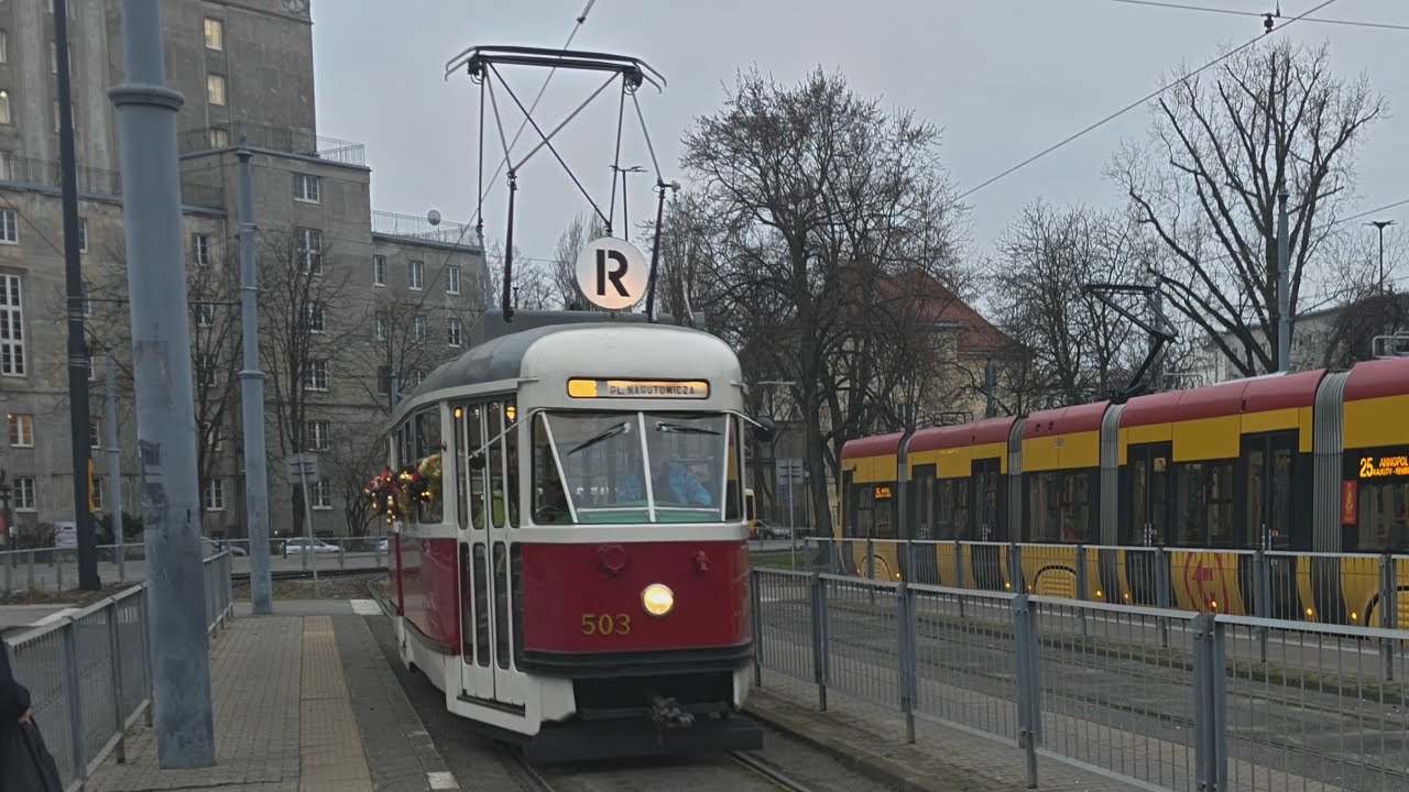 Linia R - Konstal 13N #503 ( Tramwaje Warszawskie )