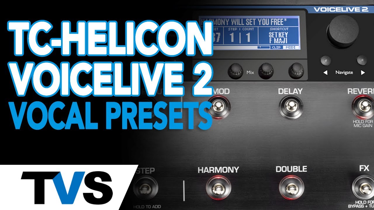TC-Helicon VoiceLive 2 Vocal Presets | Singing Voice | The Vocalist Studio