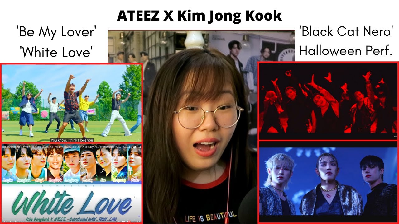 ATEEZ x Kim Jong Kook 'Be My Lover' + 'White Love' + 'Black Cat Nero' Halloween Performance REACTION