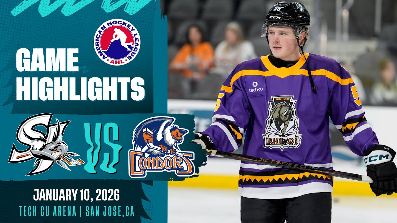 AHL HIGHLIGHTS | San Jose Barracuda vs. Bakersfield Condors | January 10, 2026
