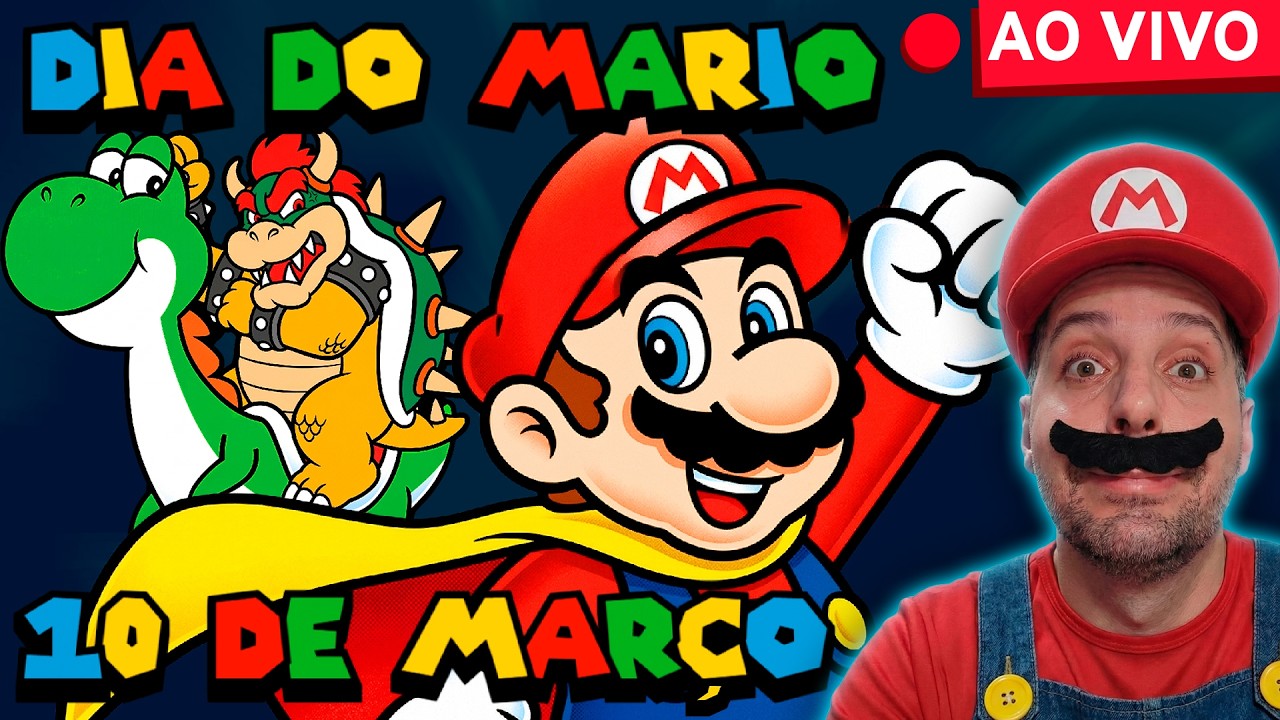 🔴 DIA DO MARIO! Especial Retrô de SUPER MARIO WORLD (Esquenta pro Mario Wonder!)