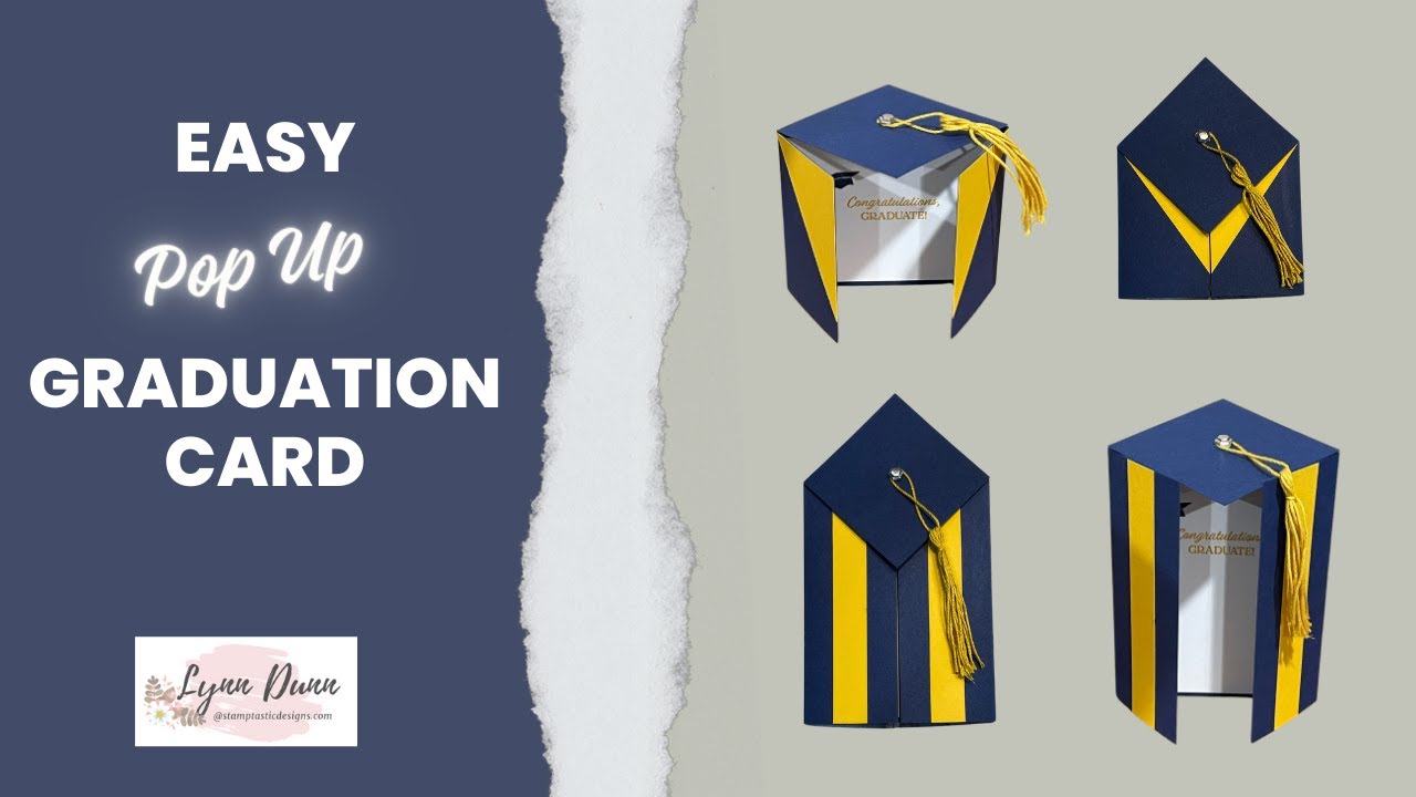 Easy Graduation Pop Up Card - 2 Ways