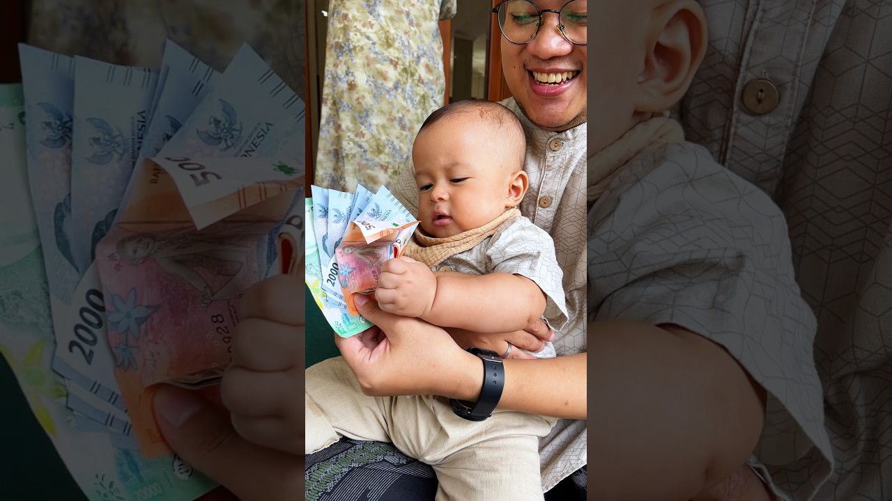 Lebaran pertama Ibrahim ✨🥳 #shorts #lebaran #idulfitri