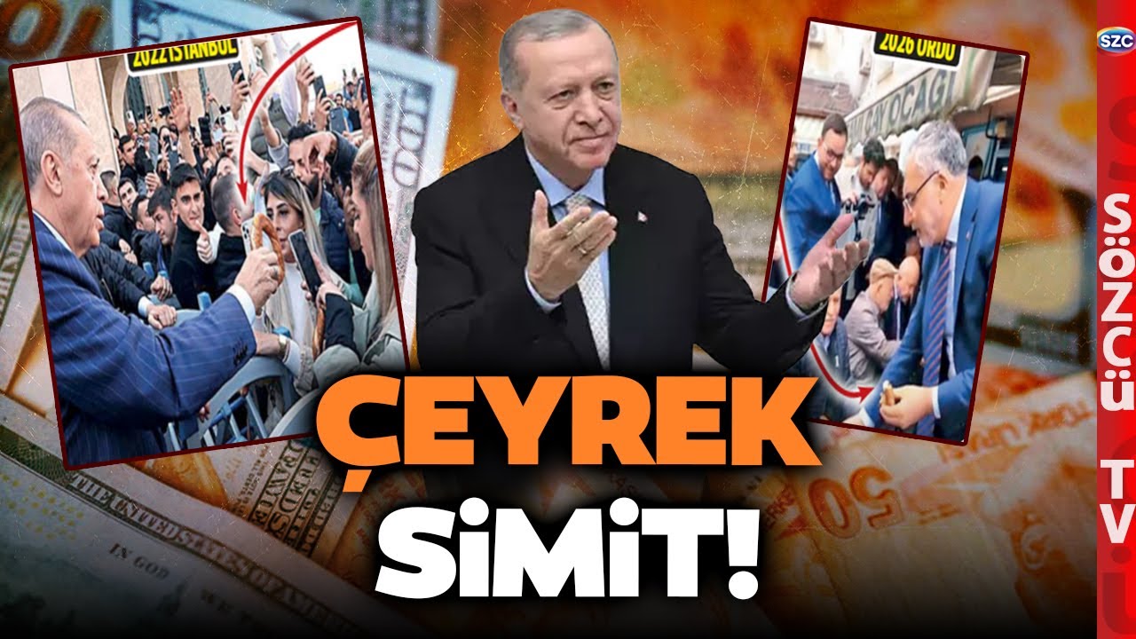 Bakanın Emekliye Çeyrek Simit İkramı Sosyal Medyayı Salladı! Erdoğan'ın Simit Hesabı Böyle Şaştı