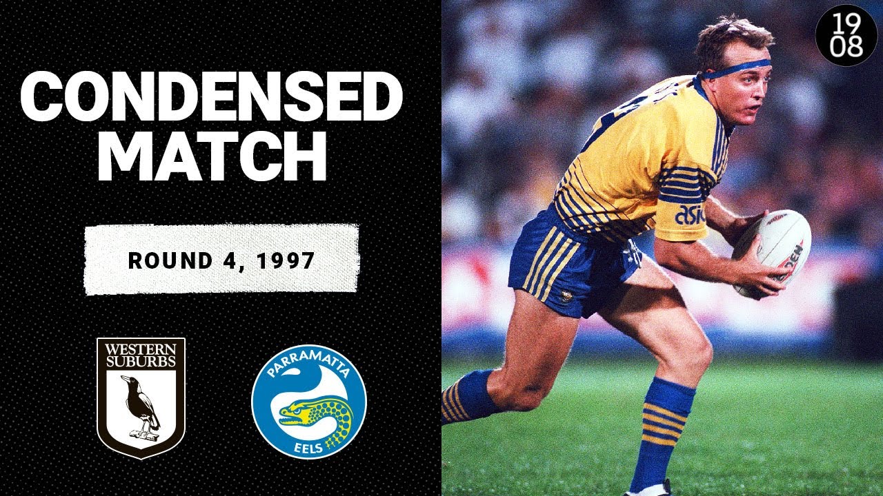 Western Suburbs Magpies vs. Parramatta Eels | Round 4, 1997 | Condensed Match | NRL