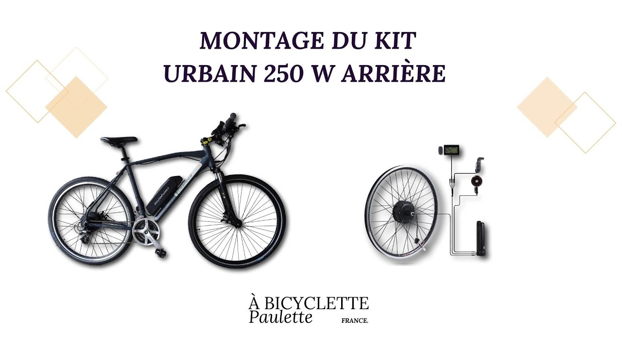 Kit vélo électrique roue arrière 250 W 🚲