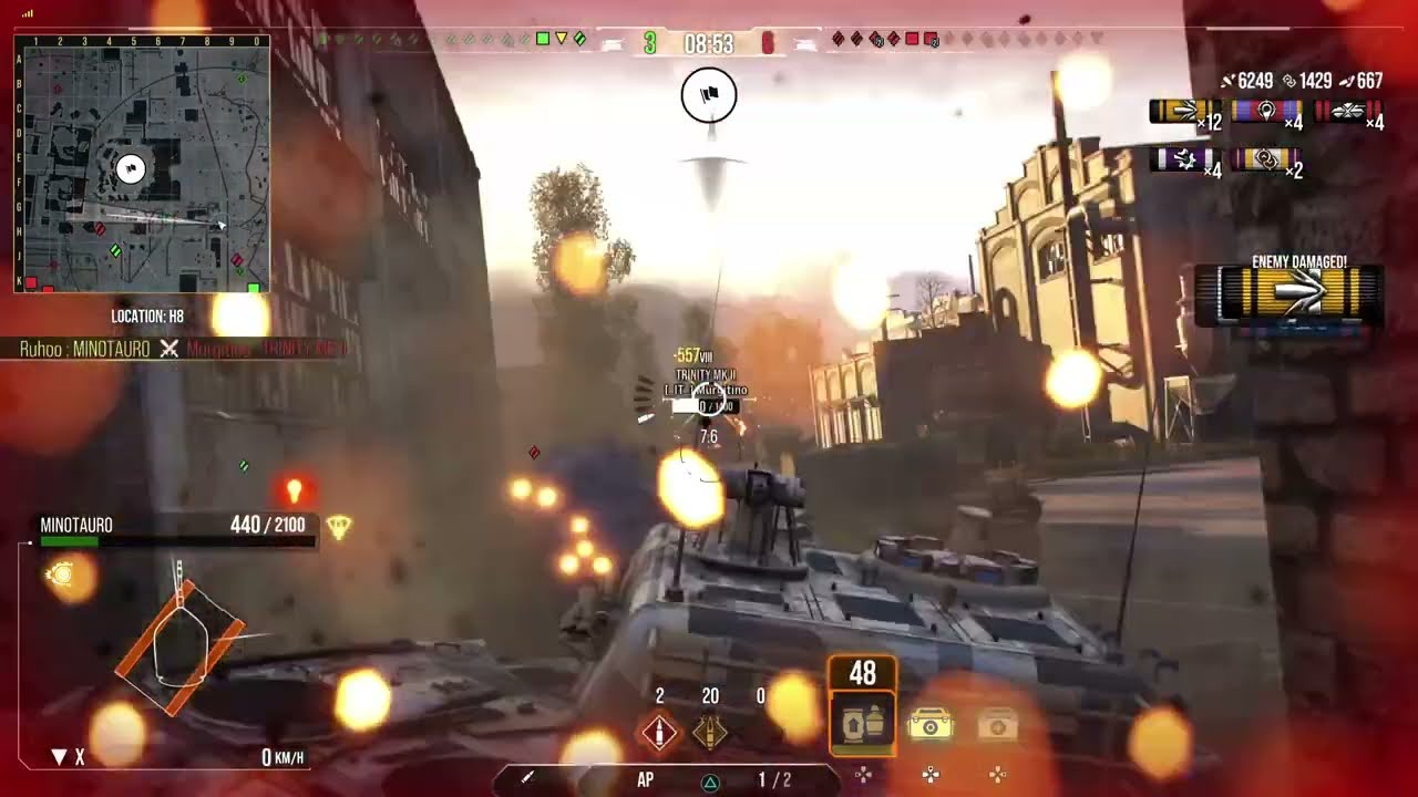Wot Console - Minotauro - 9,7k dmg + Pool's
