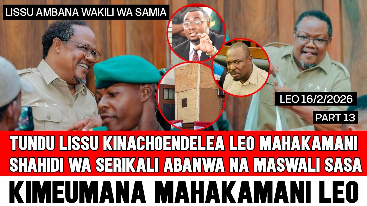 🔴TUNDU LISSU: KINACHOENDELEA MAHAKAMANI, SHAHIDI NA WAKILI WA SAMIA SULUHU WABANWA MAHAKAMANI