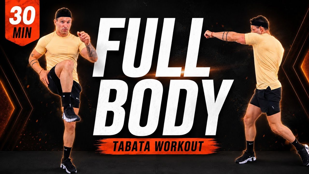 30 Min FULL BODY TABATA WORKOUT | DB's + Bodyweight