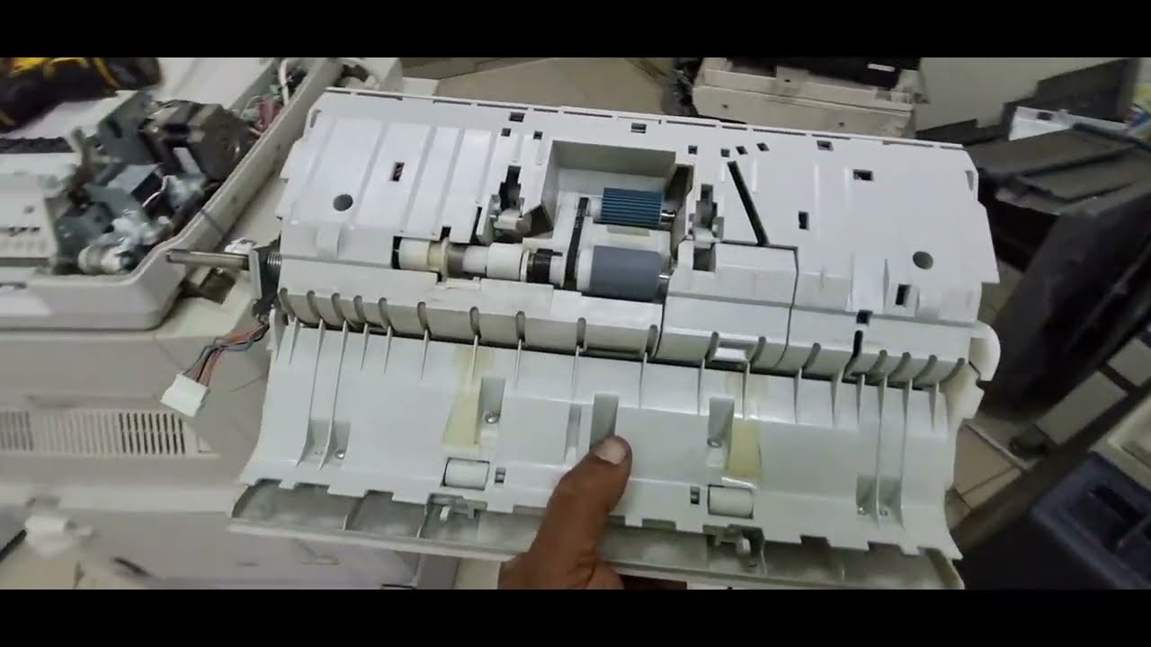 SHARP AR 238 SERIES ADF DISASSEMBLY AND FIX PAPER JAM IN ADF