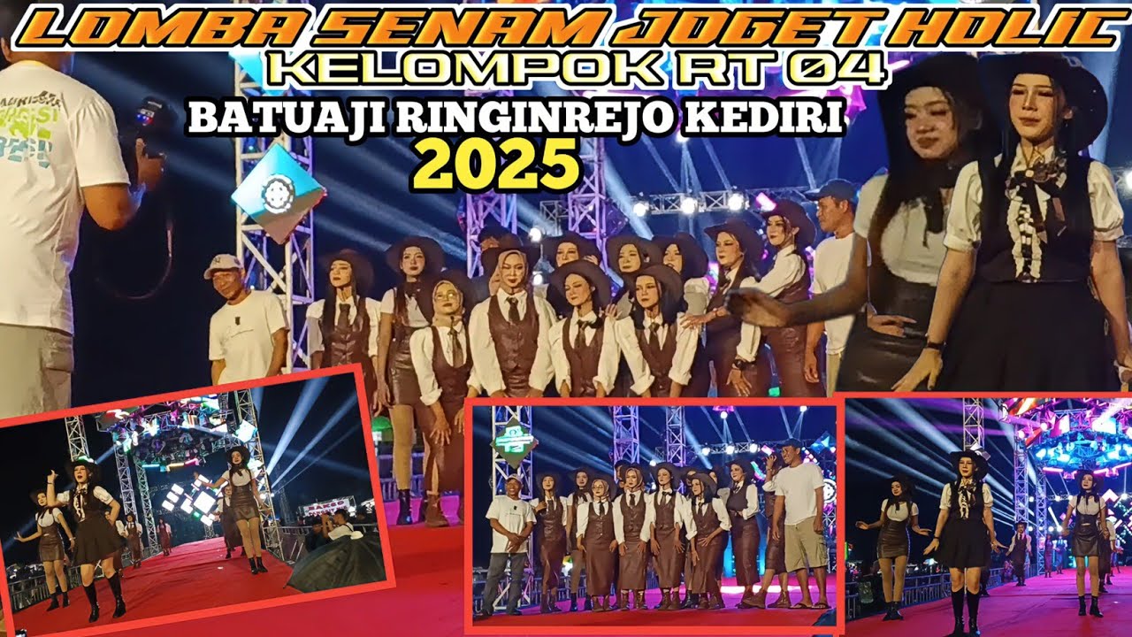 LOMBA SENAM  JOGET HOLIC RT 04 BATUAJI RINGINREJO KEDIRI 2025 #batuaji 