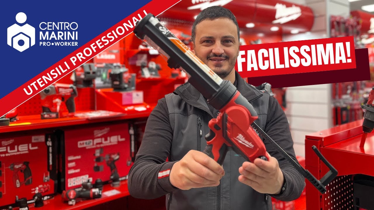 La pistola a batteria per silicone più facile - Milwaukee M12 PCG/310C