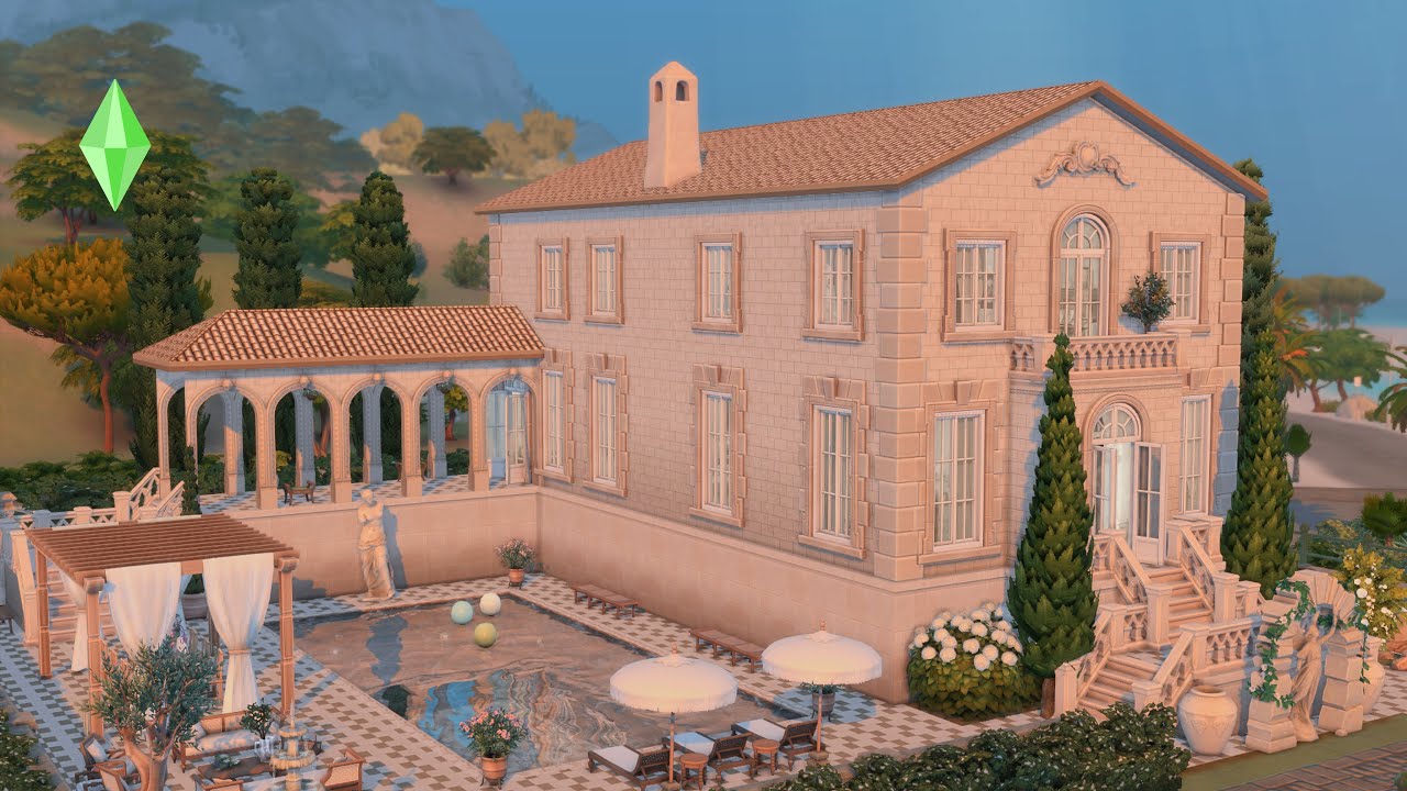 Italian Villa ⛲ | The Sims 4 Speed Build | Tartosa Via Romanza