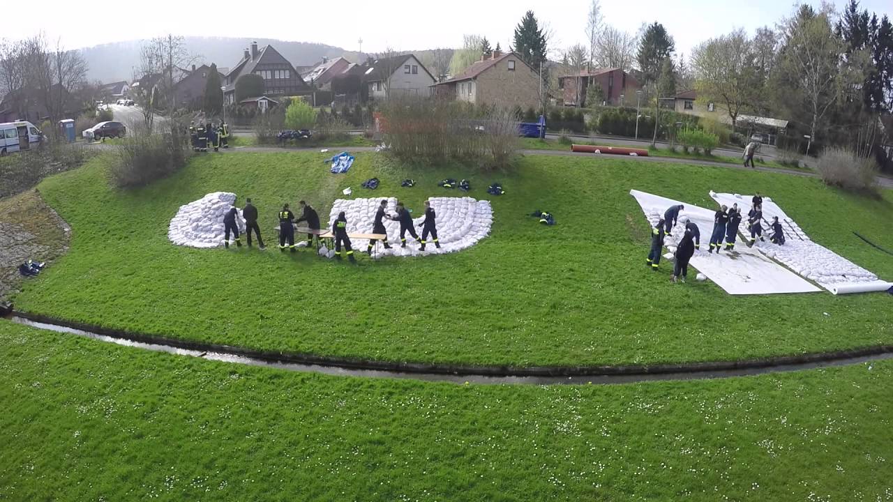 Deichverteidigung THW OV Göttingen
