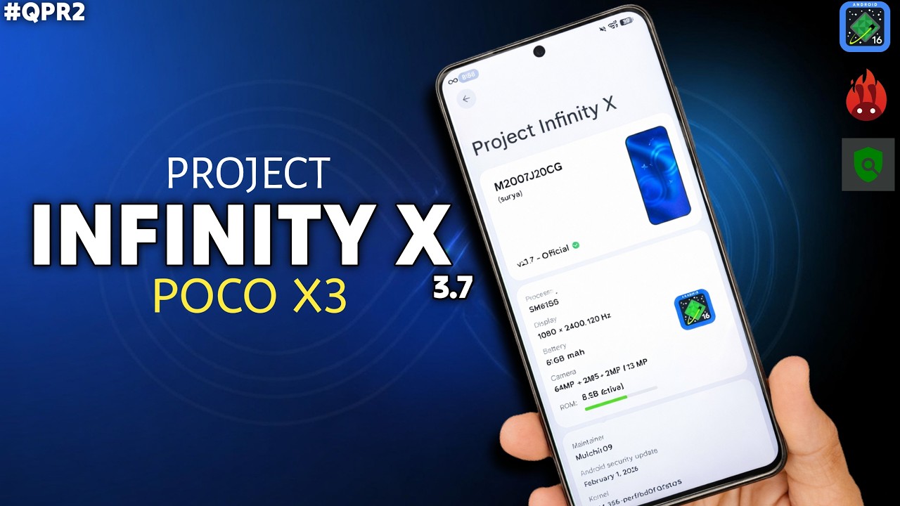 Обзор и руководство по установке Project Infinity X 3.7 для Poco X3 | Последнее обновление кастом...