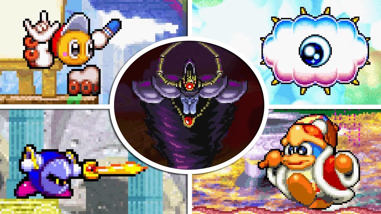 Kirby: Nightmare in Dream Land - All Bosses (No Damage)