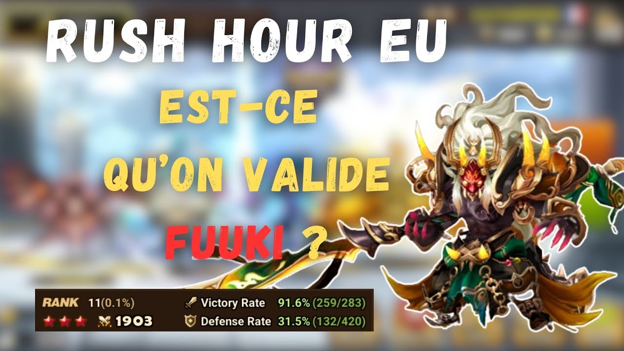 RUSH HOUR : On teste une offense FUUKI pendant le rush INTERSERVEUR ! SUMMONERS WAR