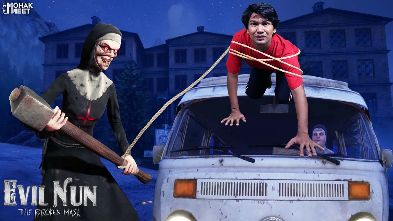 VAN ESCAPE - EVIL NUN : THE BROKEN MASK GAMEPLAY #3 | HORROR GAME | HALLOWEEN || MOHAK MEET