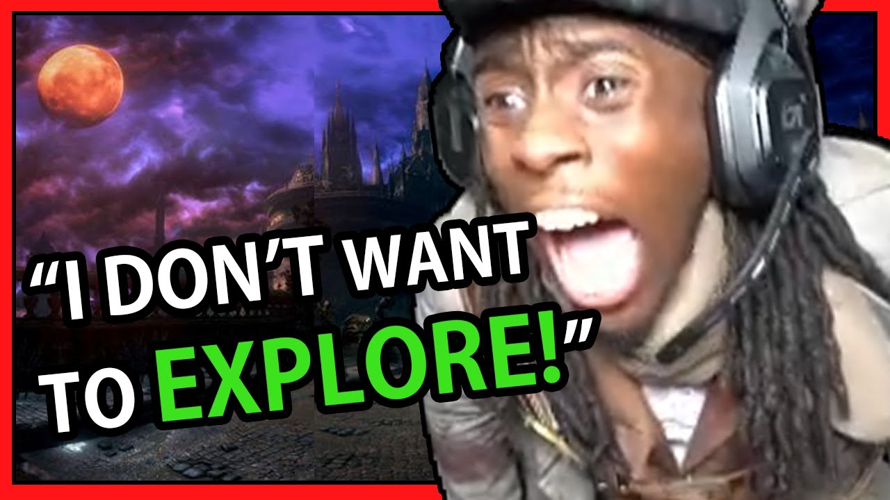 Kai Cenat's TERRIBLE Bloodborne marathon summarized in 1 MINUTE