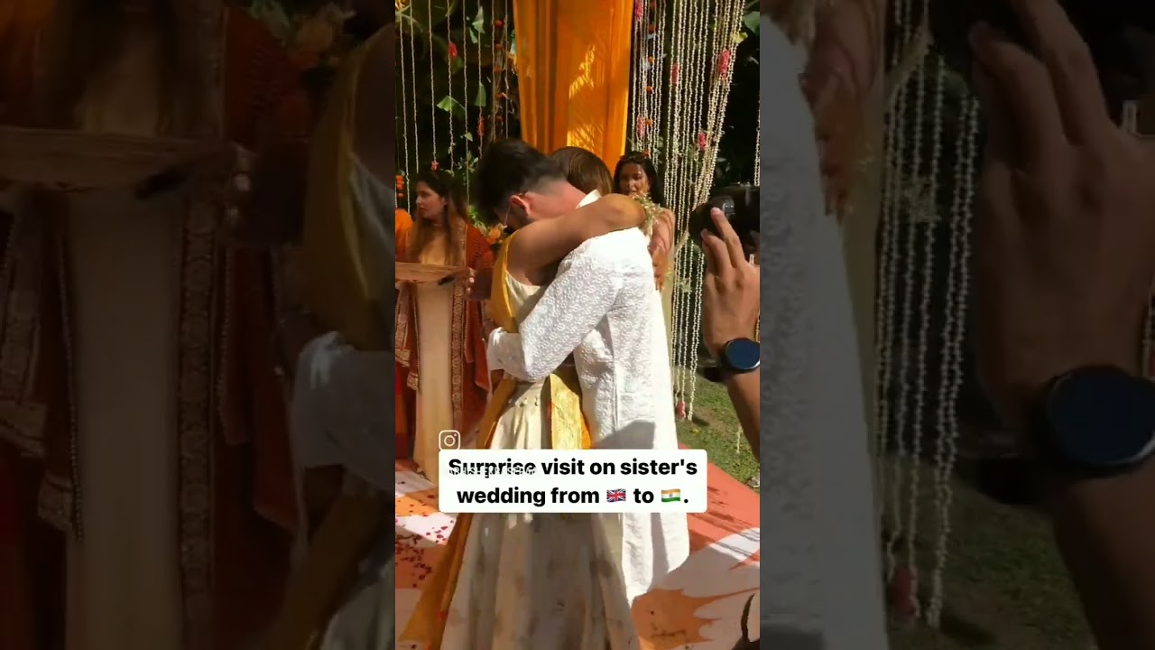 surprise visit on sister wedding 💍 from 🇬🇧to🇳🇪#sister #brothers #love #viral #view #videoshort