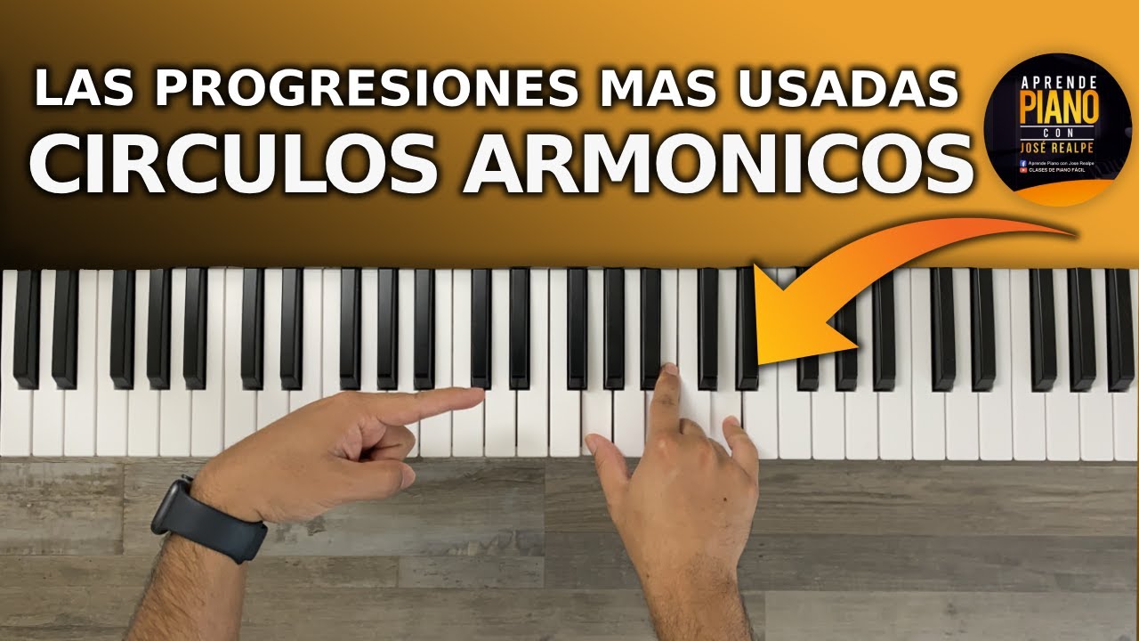 LOS CIRCULOS ARMONICOS EN EL PIANO 🎹 (progresiones de acordes)