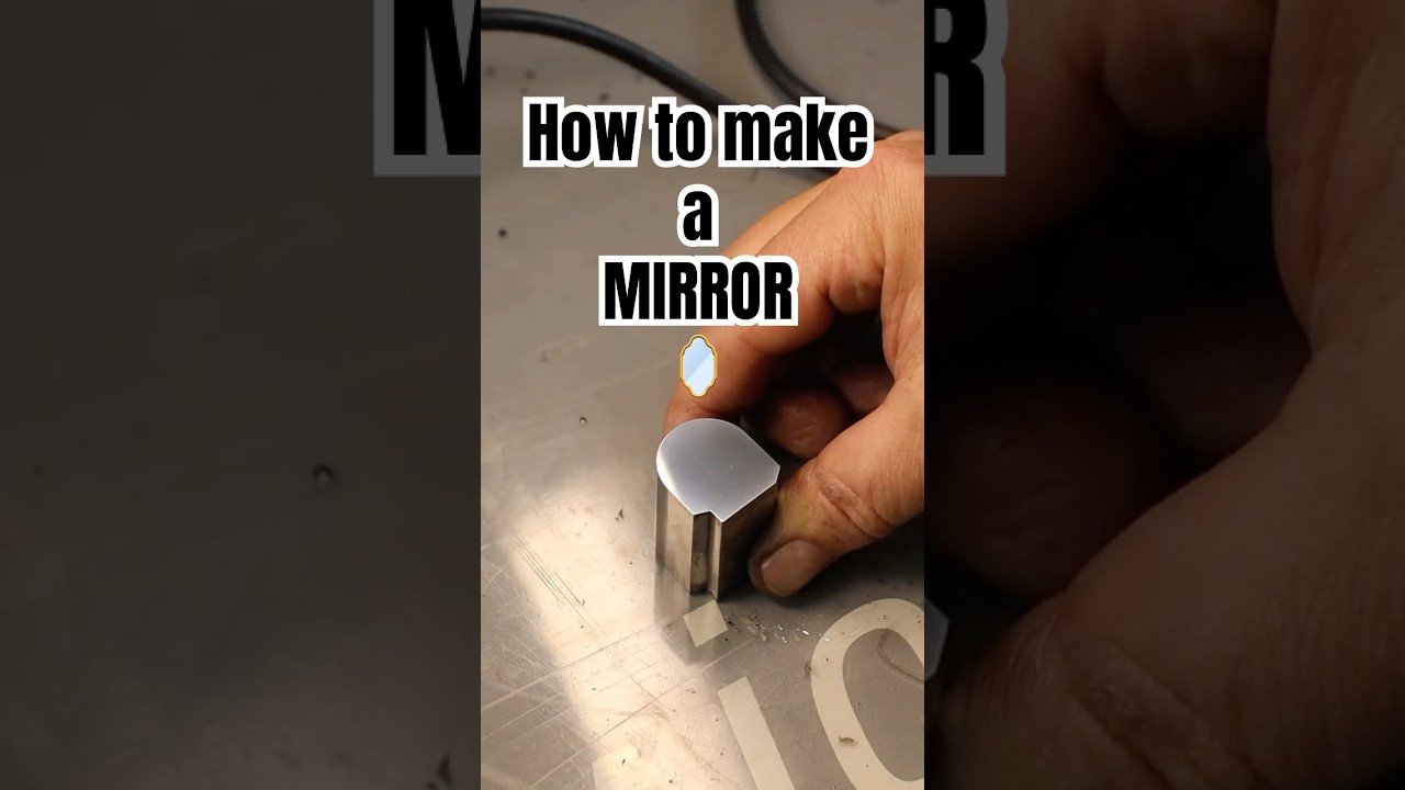 How to make a MIRROR!🪞✅ #polishing #mirrorfinish #transformation