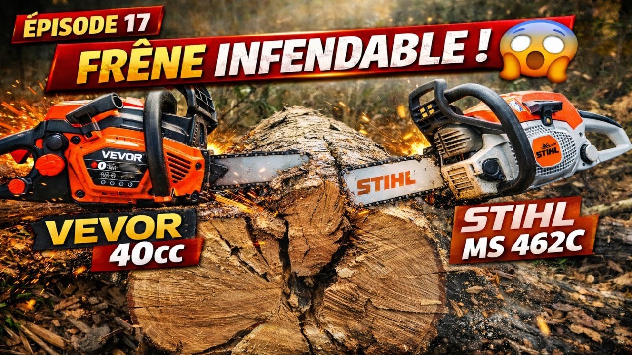 🌲Affouage 2025/2026 🌲Du frêne infendable !😡 STIHL MS 462C VEVOR 40CC 🌲