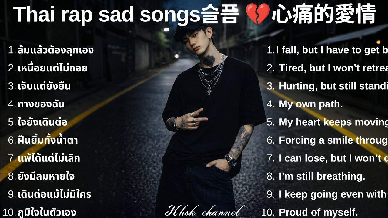 💔รวมเพลงแร็พเศร้า ผสมอังกฤษ 2026 |80|  Emotional and sad Thai Rap songs | 태국 슬픈 랩 노래💔泰國悲傷饒舌歌曲
