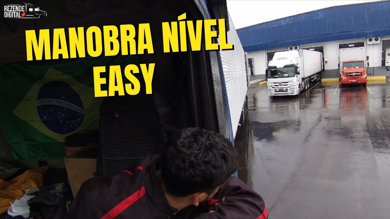 MANOBRANDO CARRETA NA CHUVA - ESSA MANOBRA E FÁCIL - MOTORISTA CARRETEIRO.