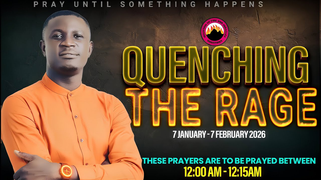 DAY 8:MFM QUENCHING THE RAGE 2026 | Midnight Vigil Intercessory Prayers | Yourself | Church | Nation
