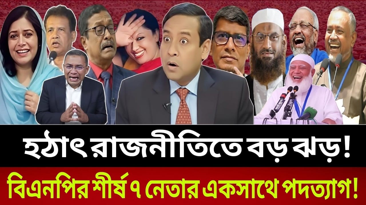 হঠাৎ করে যে কারণে বিএনপির শীর্ষ ৭ জন বড়ো নেতার পদত্যাগ করলেন || talk show