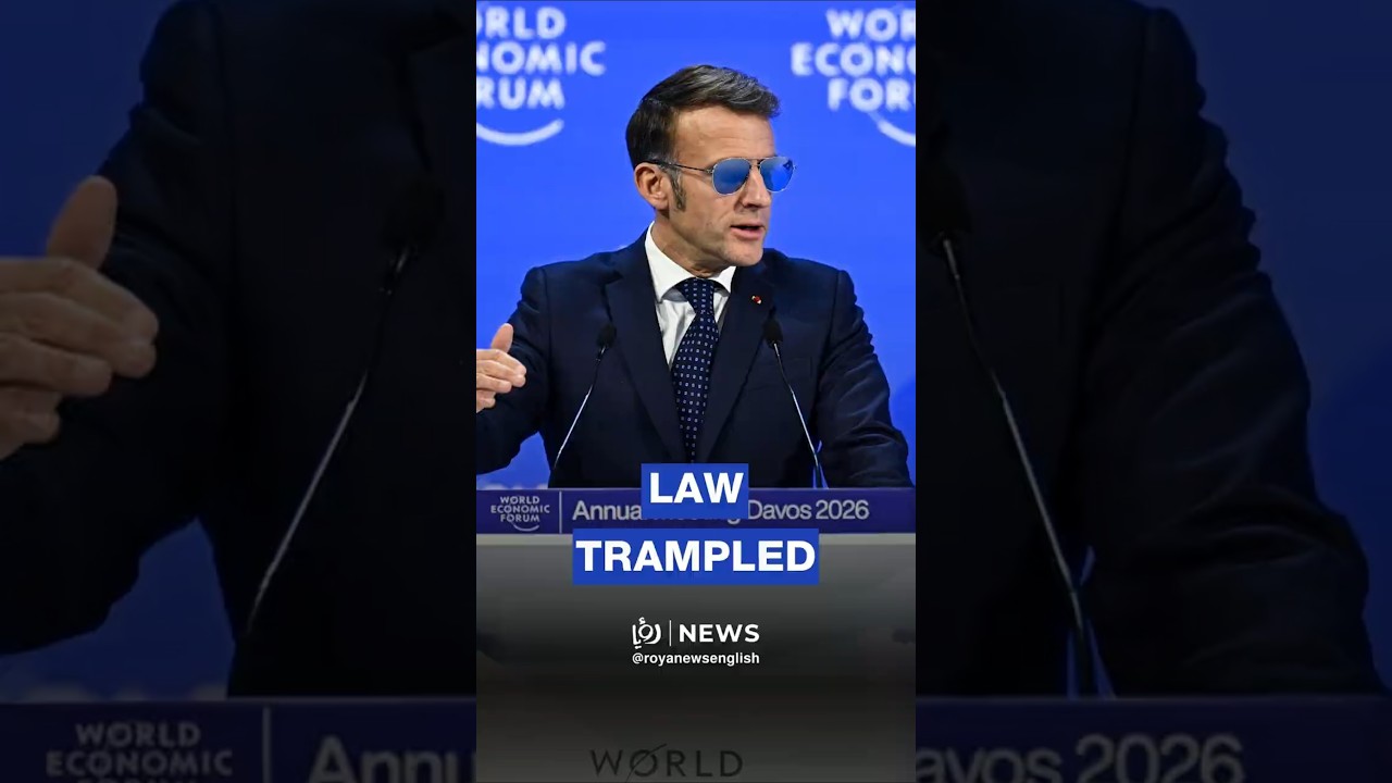 International law is being &ldquo;trampled&rdquo;: France&rsquo;s Macron at Davos
