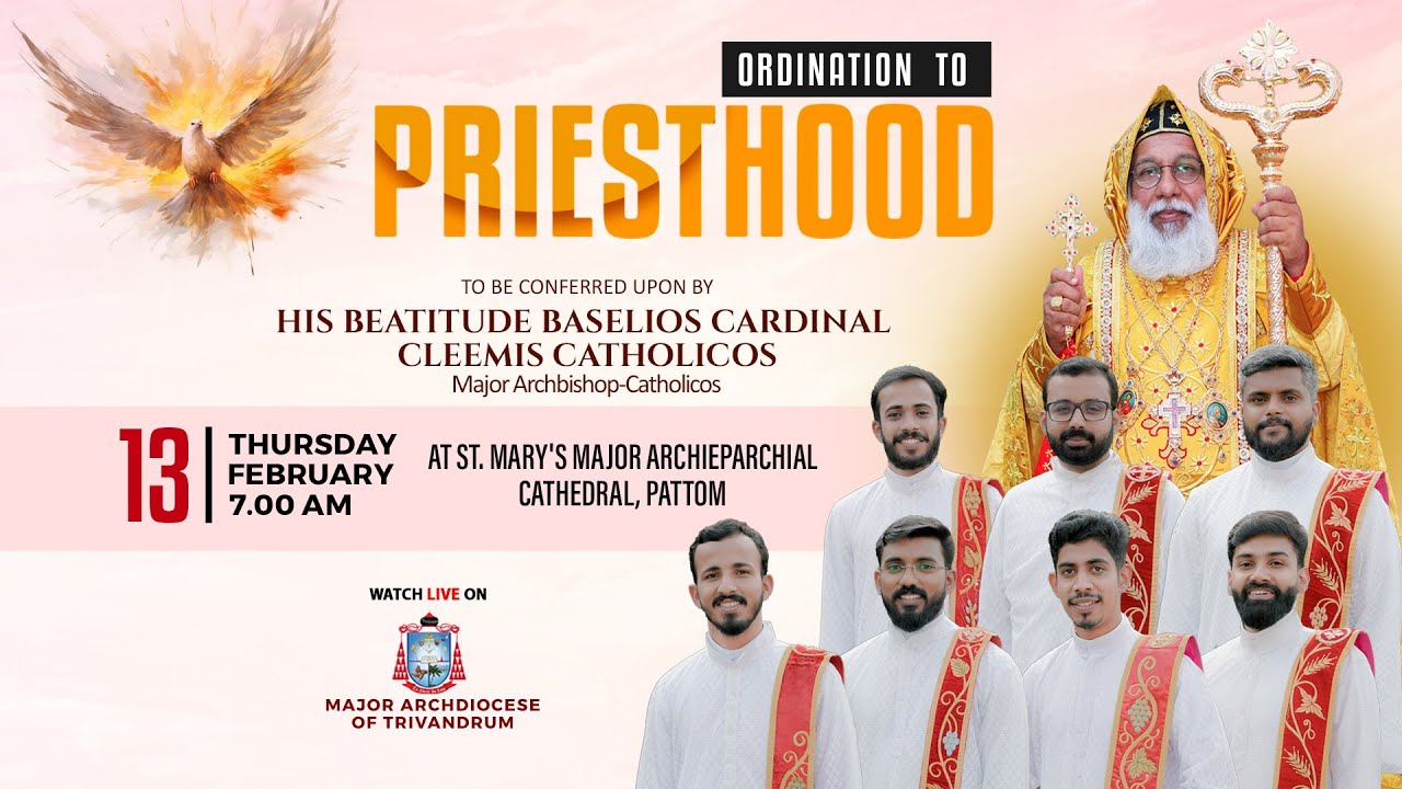 PRIESTLY ORDINATION |Major Archieparchial Of Trivandrum - LIVE