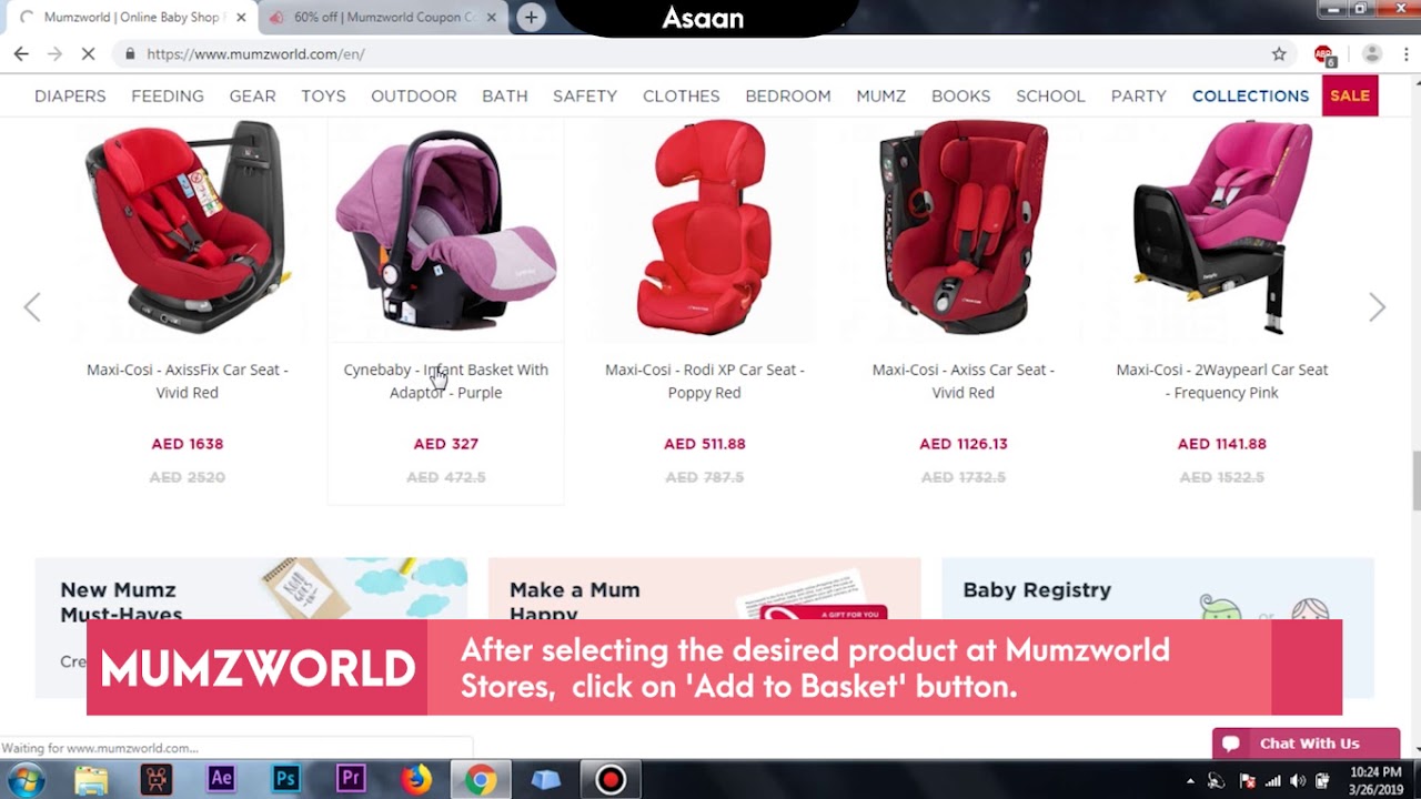 Mumzworld coupon code for online kids and maternity shopping in UAE