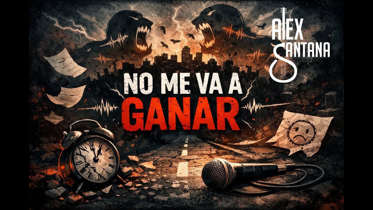 No Me Va a Ganar | Alex Santana | Lyric Video Oficial