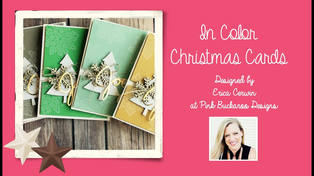 Stampin' Up In Color Christmas Cards