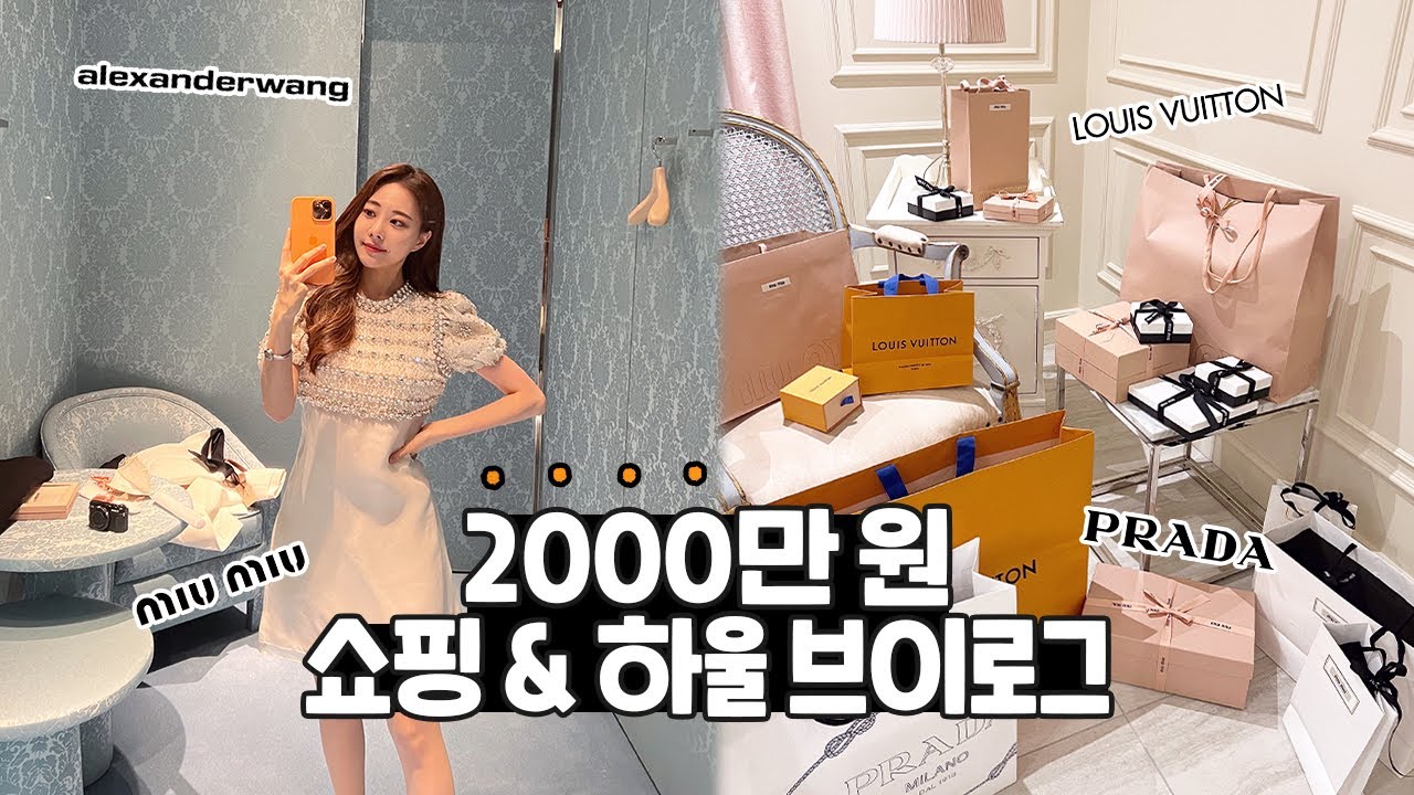 800만 원짜리 공주님 원피스 보러오세요💗 쇼핑하울 VLOG + 구독자 명품선물 이벤트 [미우미우, 루이비통, 프라다,알렉산더왕 2000만 원 하울]