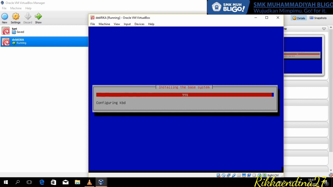 Tutorial Install Debian diVirtualBox