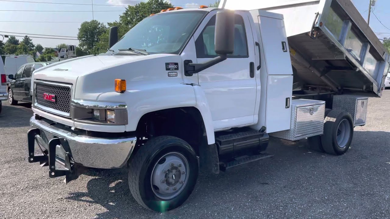 Lewis Motor Company - 2009 GMC C5500 4X4 Dump Body Truck Duramax Diesel 78K Miles for sale on eBay!