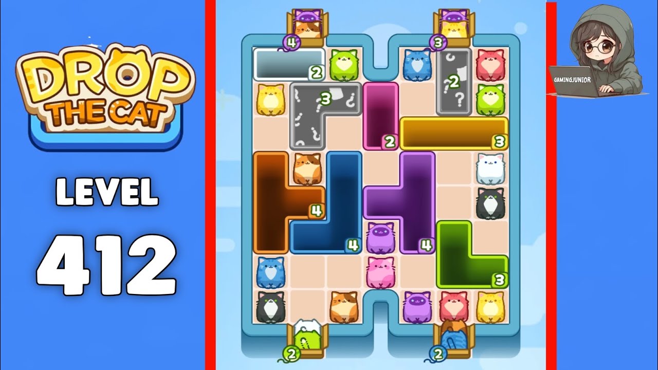 Drop The Cat level 412 solution
