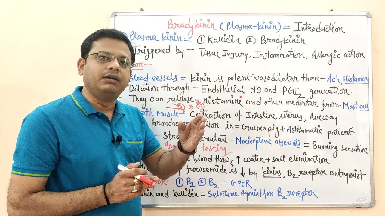 Bradykinins (Part 01) = Basic Introductions and Pharmacological Action of Bradykinin | Bradykinin
