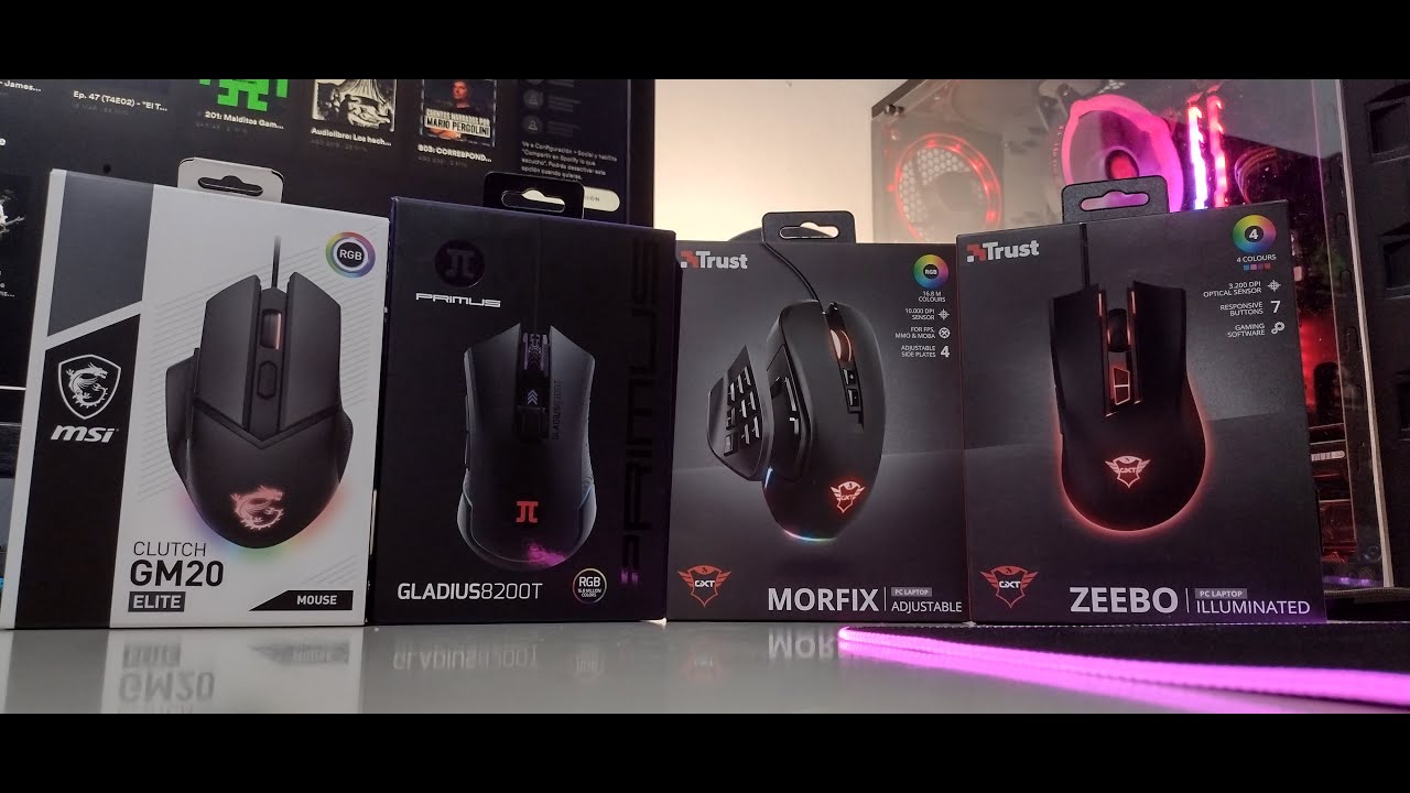 CUATRO RATONES GAMERS QUE DEBERIAS TENER EN CUENTA | UNBOXING