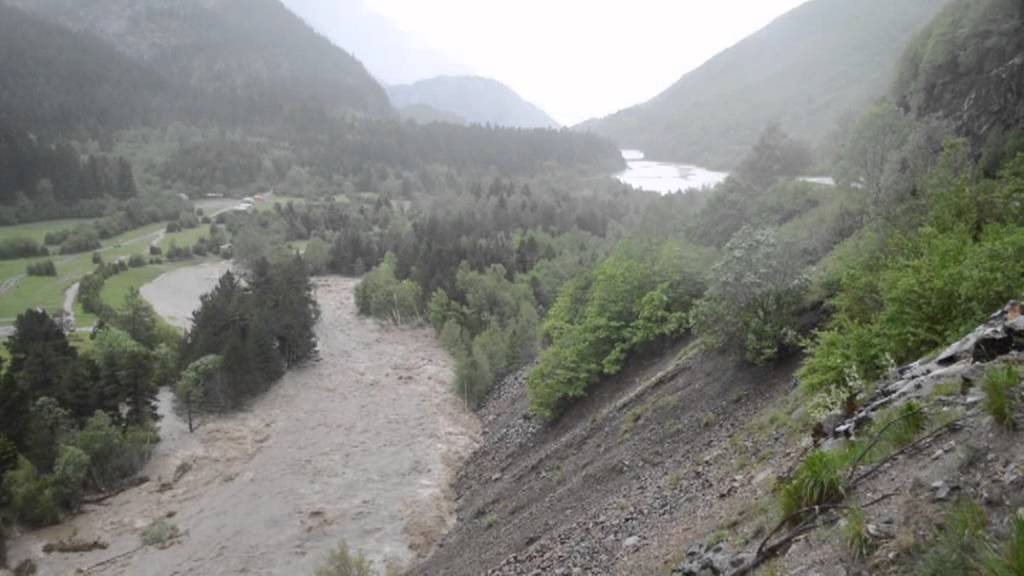 Inundaciones Benasque 18-06-2013 desde Baños del Hospital