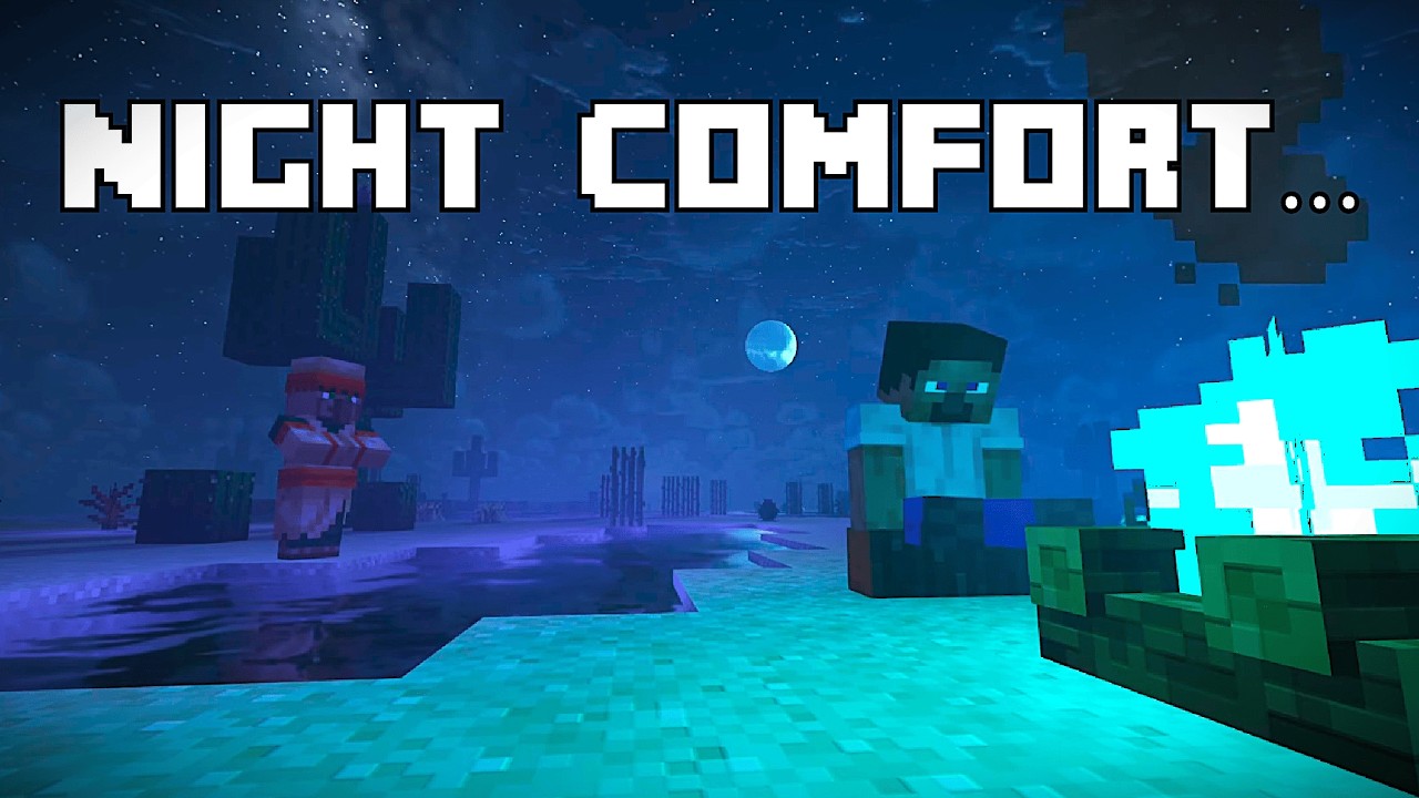 Night Comfort... (Minecraft Soft Piano Music w/ Ambience For Sleeping)