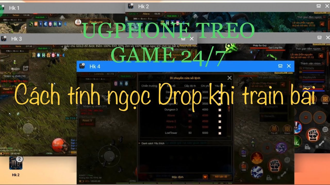 Gamethuvn.com : Tỉ tệ drop ngọc cho AE chưa biết #ugphone #mumobile
